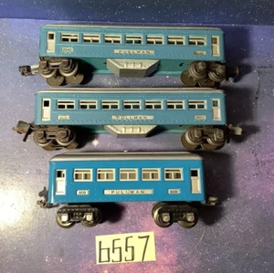 LIONEL PREWAR # 2640 # 2630, #609 BLUE AND PULLMAN CARS - Picture 1 of 7