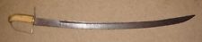 Revolutionary or War of 1812 Bone & Brass Handle 33" Hanger - Sword