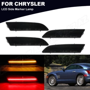 4PCS Smoked Bumper Turn Signal Side Marker Light For 04-2008 Chrysler Crossfire - Bild 1 von 11