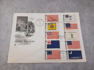 U.S. Scott #1345-1354 Strip of 10 First Day Cover US S Postal Service Stamps - Picture 1 of 2