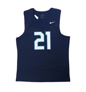 Camiseta de fútbol americano Nike Memphis Tigers Stock Vapor para hombre camiseta sin mangas grande azul marino CW3910 - Imagen 1 de 2