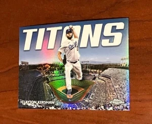 CLAYTON KERSHAW insert 2023 Topps Chrome TITANS Dodgers - Picture 1 of 2