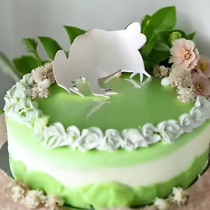 Grenouille en Forme De Gâteau & Cupcake Toppers,Choix Couleurs / Tailles & - Imagen 1 de 5