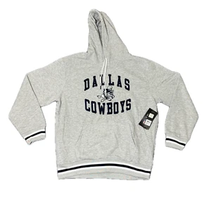 NFL Dallas Cowboys altes Logo bestickt grau Hoodie Größe XL Einzelhandel $ 85 Neu mit Etikett - Bild 1 von 8