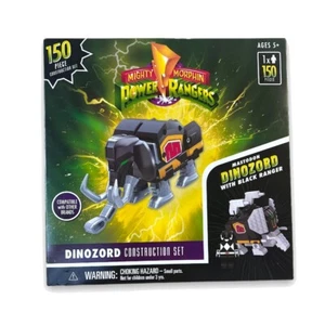 New - Mighty Morphin Power Rangers - Mastodon w/ Black ranger -Construction Set - Picture 1 of 3