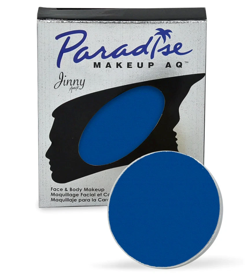 Repuesto de pintura facial y corporal Mehron Paradise Makeup AQ tamaño (.25 onzas) azul oscuro. Foto 1 de 2