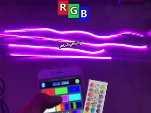 JHB IP68 RGB Color Channging LED Trucks Strips Lights Underglow Remote APP KIT - Picture 1 of 10