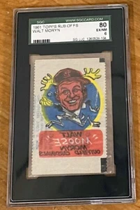 1961 TOPPS RUB OFFS WALT MORYN GRADED SGC 80 (PSA 6) EX MINT / NM RARE ! - Picture 1 of 2