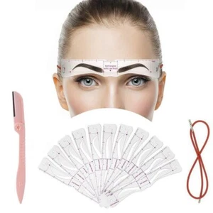 Eyebrow Shaper Kit Stencil Template Eyebrow Razor Easy to draw eyebrow - Picture 1 of 12