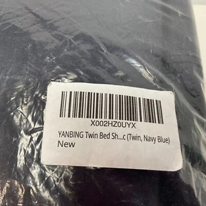Yanbing Twin Bettwäsche Set - Twin Size Marineblau Neu im Paket mit 2 Kissenbezügen - Bild 1 von 4