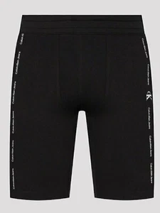 Pantalones cortos deportivos con logotipo de vaqueros Calvin Klein para hombre, negros, calce ajustado J30J320591 - Imagen 1 de 5