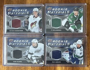 2020-21 Upper Deck Rookie Materials Jersey Patch  Lot (4) Dellandrea Vilardi 