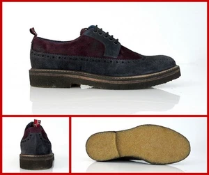 YAB Zapatos Hombre mod.501 Color Azul/Burdeos Invierno 2016 - Imagen 1 de 5