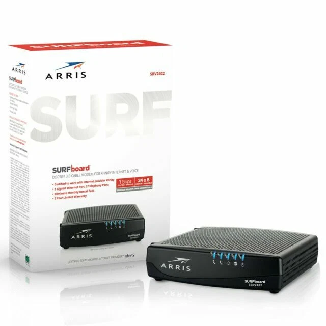 BRAND NEW ARRIS SBV2402 SURFboard 24x8 Cable Modem DOCSIS 3.0 works w/ Xfinity - Image 1 of 1