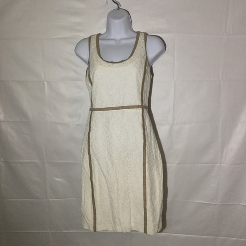 Abito tubino Michael Kors mentre occhiello kaki bordo nastro donna 6P