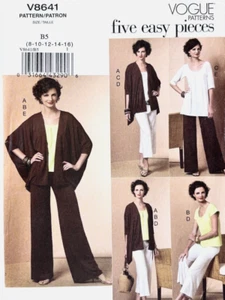 EASY Vogue Sewing Pattern V8641 Misses Jacket, Pants & Top: Sizes 8 10 12 14 16 - Picture 1 of 3