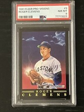 1991 Fleer Pro-Visions #9 Roger Clemens PSA 8 NM-MT