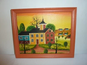 Original Jonas Bradford Ölgemälde Haus mit Scheune 10 x 8" - Bild 1 von 6