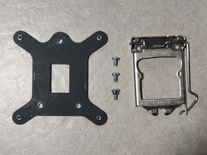 INTEL LGA 1150 SOCKET MOTHERBOARD CPU HOLDER RETENTION BRACKET W/SCREWS & PLATE - Picture 1 of 2