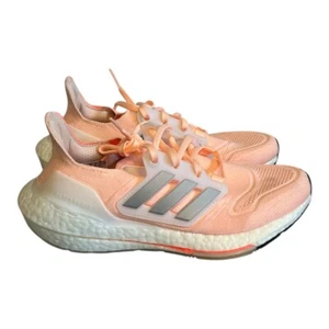 ADIDAS Womens Ultraboost 22 Pink Running Shoes Size 6.5 Pre Owned - Picture 1 of 6