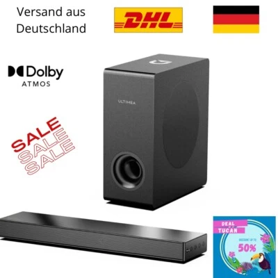 Soundbar für TV- Wireless Subwoofer 2.1 ULTIMEA Nova S50 Bluetooth 5.3 HDMI USB