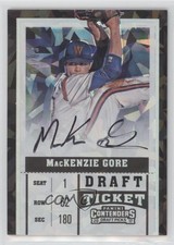 2017 Panini Contenders Draft Picks Cracked Ice Ticket /23 Mackenzie Gore Auto