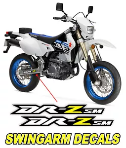 Yellow High Quality Swingarm Decals Fit Suzuki DRZ400SM All Years DRZ 400 400SM - Foto 1 di 3