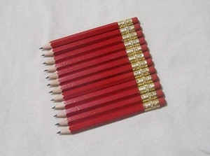 100 "Red" Golf Pencils w/Erasers - Picture 1 of 1