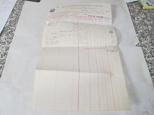 1894 (SEPT. & OCT) MCRR REPORT ON TICKET SALES-COBURN STEAMBOAT CO. + PASSES - Picture 1 of 7