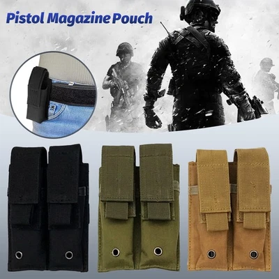 MARKENLOS Tactical Double Magazine Molle Pouch Jagd Gürtel Pack Pistole Holster Mag Tasche
