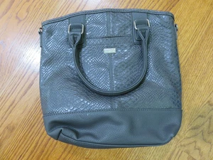 NEW Jewell By Thirty One New Purse Reptile Gray Shoulder Strap Paris Montreal - Picture 1 of 12