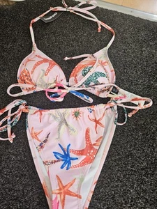 Boohoo Bikini top size 10 bottom size 14 NWT - Picture 1 of 6