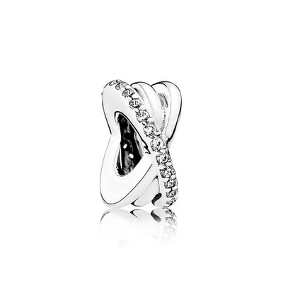 Pandora Anhänger Abstandshalter Geflochtene Glitzernde Linien 791994CZ Charm - Bild 1 von 2