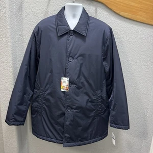 Robert Graham Men's Size Extra Large Navy Blue Lightly Padded Car Coat NWT $275 - Picture 1 of 14