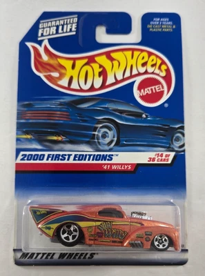 2000 Hot Wheels First Edition '41 Willys 14/36 (5 Spoke Hub Wheels) - Image 1 of 4