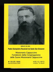 santino - holy card S.D. GIAMPIERO RECALCATI - Picture 1 of 1