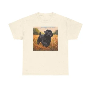 Black Russian Terrier Unisex Heavy Cotton Tee - Picture 1 of 11