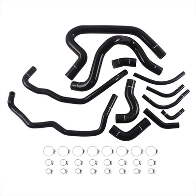 Mangueras de radiador de silicona negras para chasis Toyota MR2 MK1 AW11 4A-GE MT 1984-1989 Foto 1 de 4