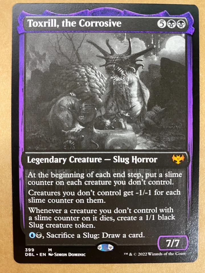 MTG 1x Toxrill, the Corrosive 399 Innistrad Double Feature Magic Gathering x1 NM - Image 1 of 1