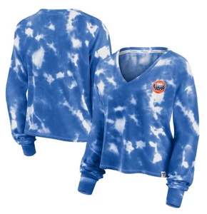 Houston Astros Fanatics Women's Tie-Dye V-Neck Pullover Cropped Tee - NWT S - Picture 1 of 3
