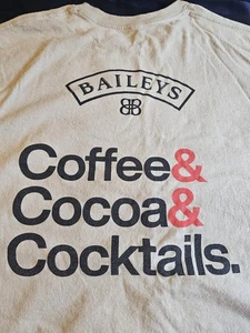Baileys Irish Cream Coffee & Cocoa & Cocktails Adult XL Shirt - Picture 1 of 7
