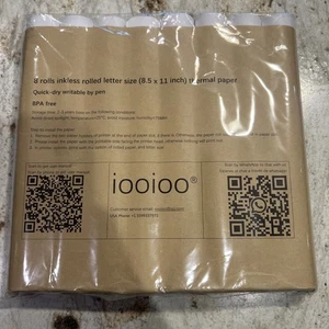 8 Rolls Thermal Paper 8.5"x11" US Letter Wholesale Compatible with M08F M832 - Picture 1 of 2