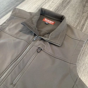 Simms Coat Mens Medium Rogue Fleece Vest Water Resistant Fishing Hiking Jacket - Picture 1 of 8