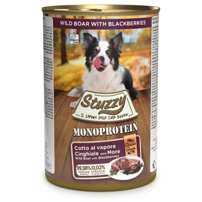 8005852180070 STUZZY Monoprotein Wild Boar - nassfutter für Hunde - 400 g Agras  - Bild 1 von 1
