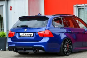 Gefräster Heckansatz Heckdiffusor aus ABS passend für BMW 3er E91 mit M-Paket - Bild 1 von 6