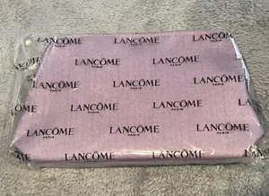 Lancome light purple bag with silver hardware, zippered & lining Lg Size. W/Gift - Picture 1 of 5