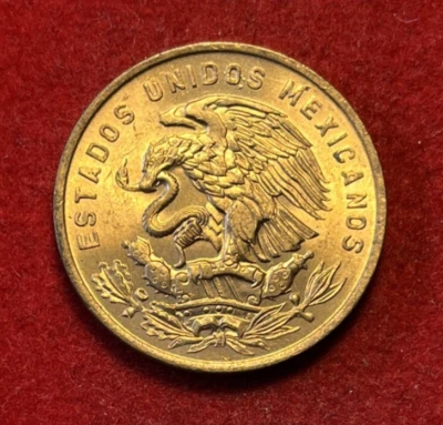 Moneda de Bronce México 20 Centavos 1965 UNC KM#440 T5740a Foto 1 de 2