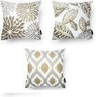 COTTON CUSHION COVER THROW SCATTER PILLOW CASE SOFA DECOR SIZE 16 x1 6 set of 6