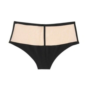 Bragas Tanga Victoria's Secret Negro Puff Malla Cintura Alta Talla S Muy Sexy Transparente - Imagen 1 de 11
