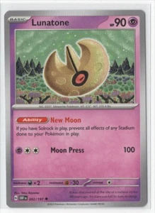Pokemon Obsidian Flames 092/197 Lunatone - Picture 1 of 1